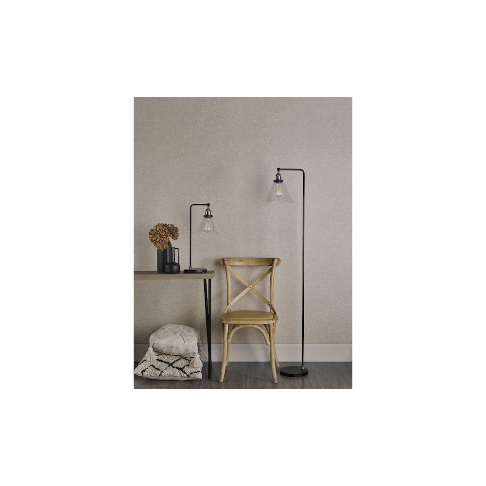 RAY4275 Ray Table Lamp Antique Brass and Glass