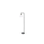 RAY4975 Ray Floor Lamp Antique Brass and Glass