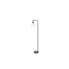 RAY4975 Ray Floor Lamp Antique Brass and Glass