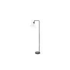 RAY4975 Ray Floor Lamp Antique Brass and Glass