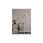 RAY4975 Ray Floor Lamp Antique Brass and Glass