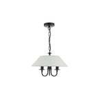 SIV0322 Sivan 3 Light Pendant Matt Black With Shade