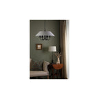 SIV0622 Sivan 6 Light Pendant Matt Black With Shade