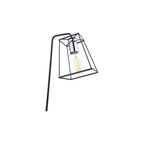 TOW4150 Tower Table Lamp Matt Black and Polished Chrome