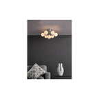 URS5050 Ursa 7 Light Flush Polished Chrome and Opal Glass