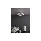 URS5050 Ursa 7 Light Flush Polished Chrome and Opal Glass