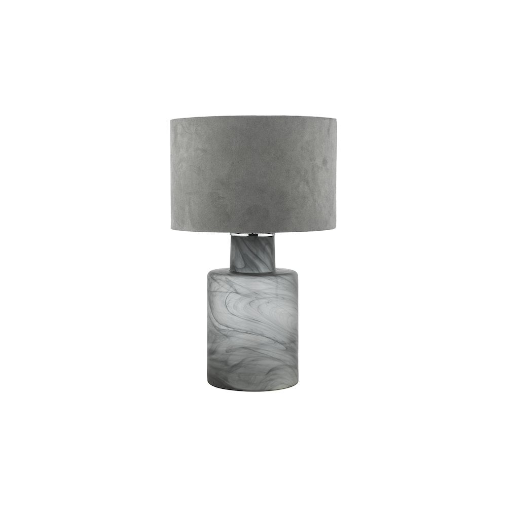 WAN4210 Wanda Table Lamp Smoked Glass With Shade