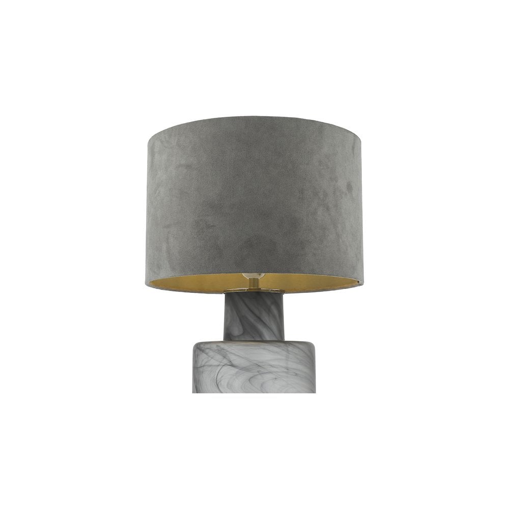 WAN4210 Wanda Table Lamp Smoked Glass With Shade
