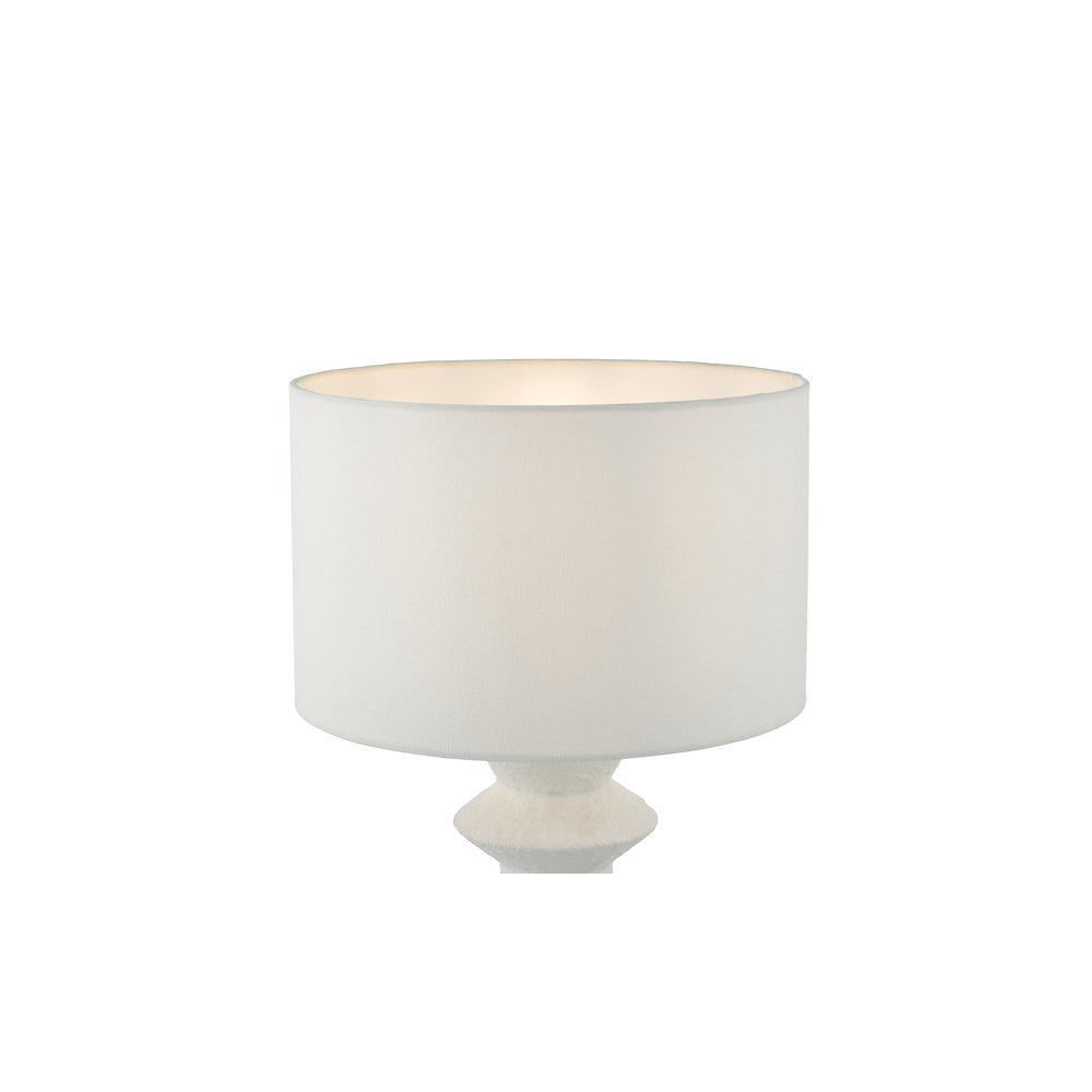 BID422 Bidelia Table Lamp Matt White With Shade