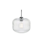 DEM0108 Demarius Pendant Polished Chrome and Clear Glass