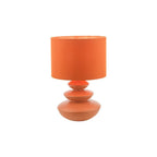 DIS4211 Discus Ceramic Table Lamp Orange With Shade