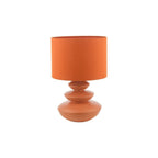 DIS4211 Discus Ceramic Table Lamp Orange With Shade
