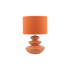 DIS4211 Discus Ceramic Table Lamp Orange With Shade