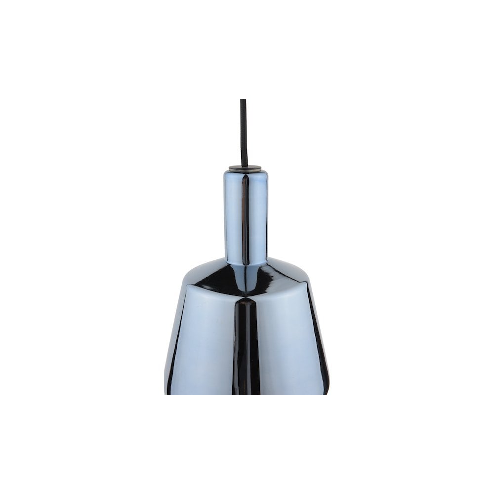 ESM0123 Esmeralda Single Pendant Blue Glass and Opal Glass