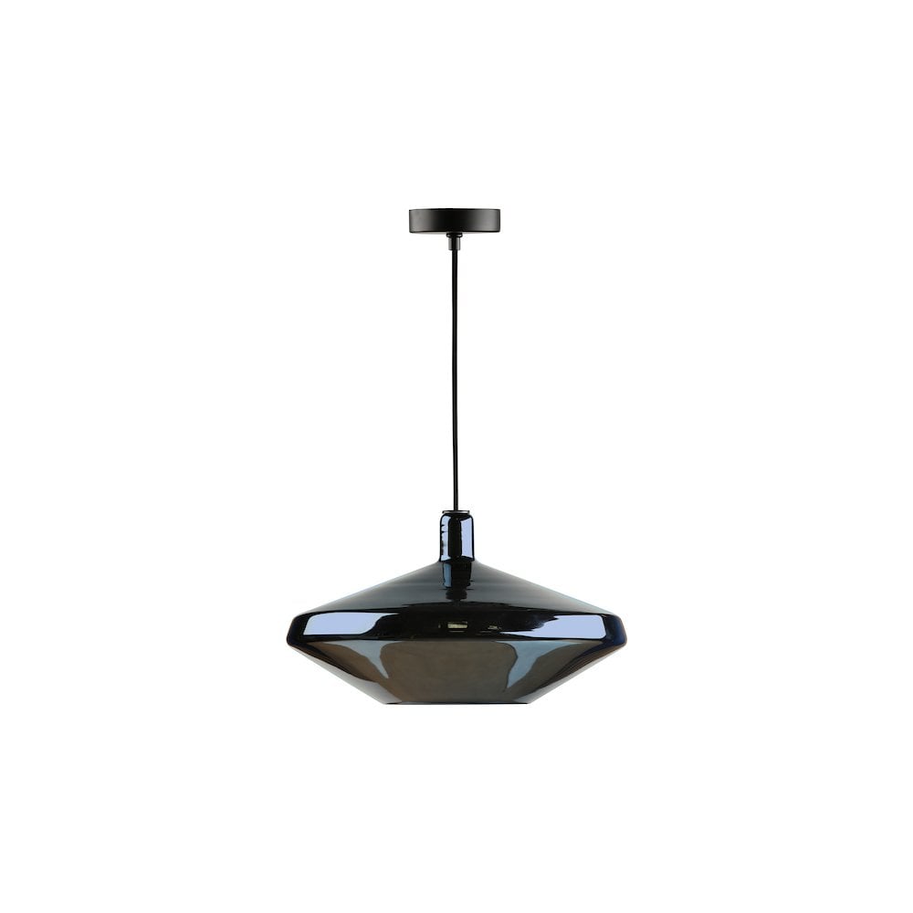 ESM8623 Esmeralda Single Pendant Blue Glass and Opal Glass