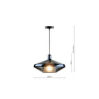 ESM8623 Esmeralda Single Pendant Blue Glass and Opal Glass