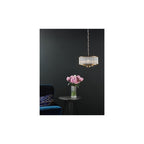 EVE0363 Evelyn 3 Light Pendant Antique Bronze and Glass