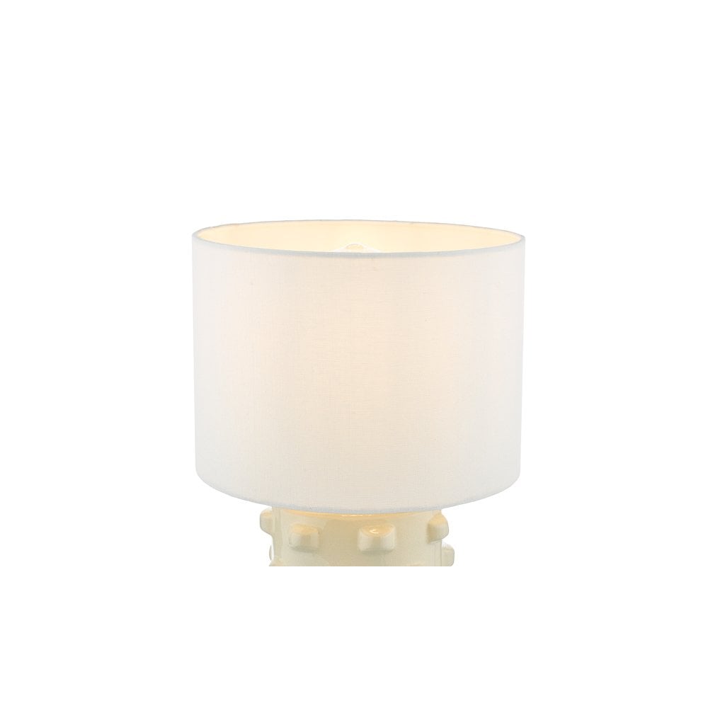 GEO422 Georgina Table Lamp White With Shade