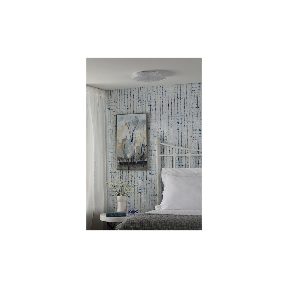 IBE502 Iben Flush White Acrylic With Colour Changing LED