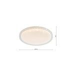 IBE502 Iben Flush White Acrylic With Colour Changing LED