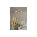 JAS5335 Jasper 3 Light Semi-Flush Satin Gold and Opal Glass
