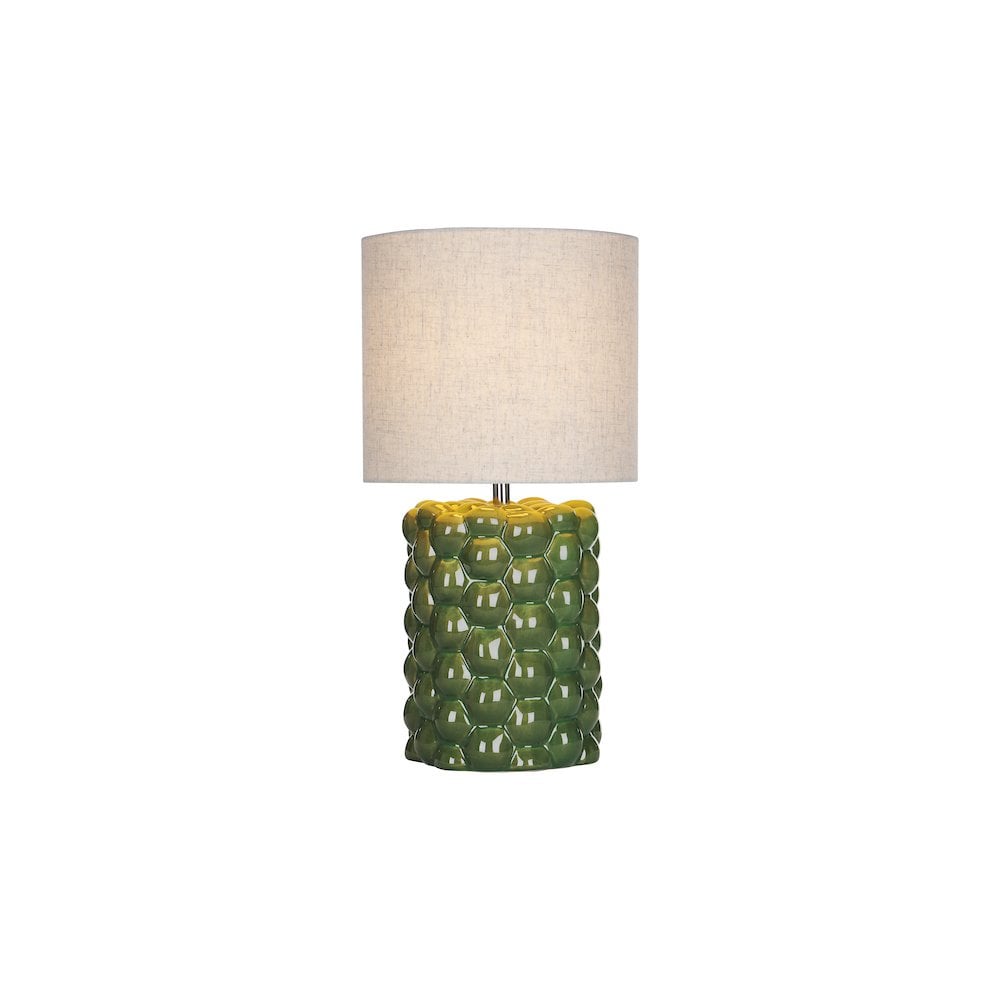 JAY4224 Jayden Table Lamp Green Reactive Glaze With Shade