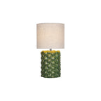 JAY4224 Jayden Table Lamp Green Reactive Glaze With Shade
