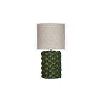 JAY4224 Jayden Table Lamp Green Reactive Glaze With Shade