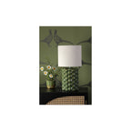 JAY4224 Jayden Table Lamp Green Reactive Glaze With Shade