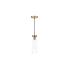 JOD0163 Jodelle Pendant Polished Bronze and Glass