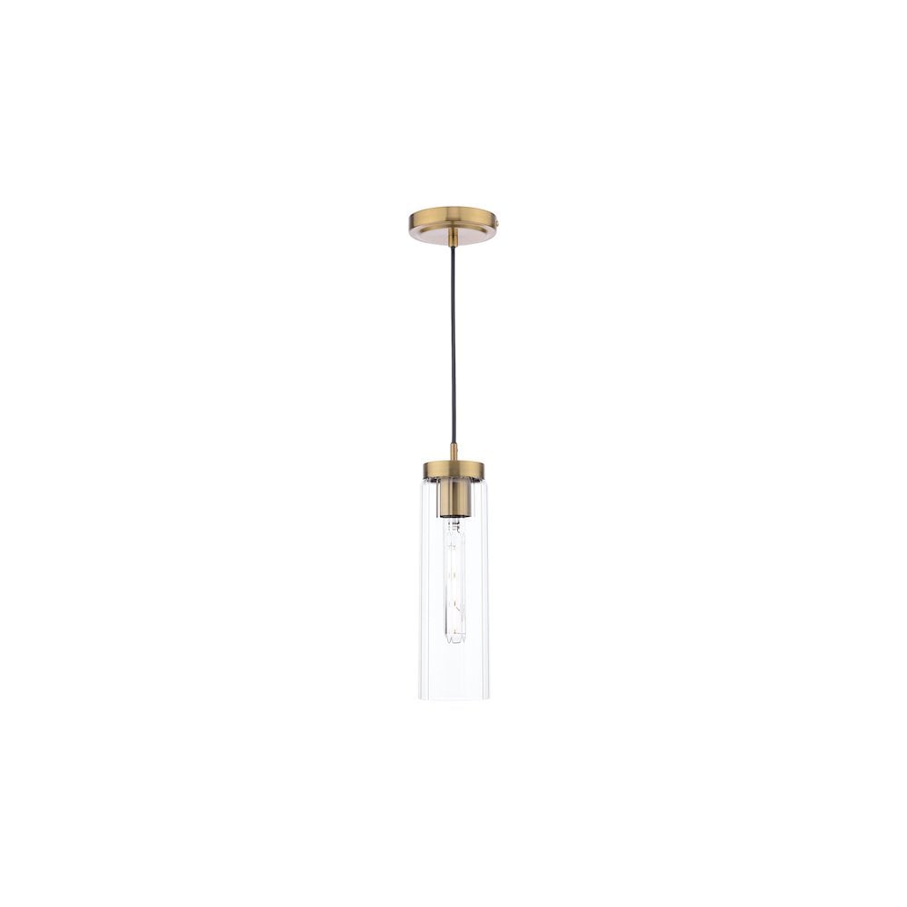 JOD0163 Jodelle Pendant Polished Bronze and Glass (S)