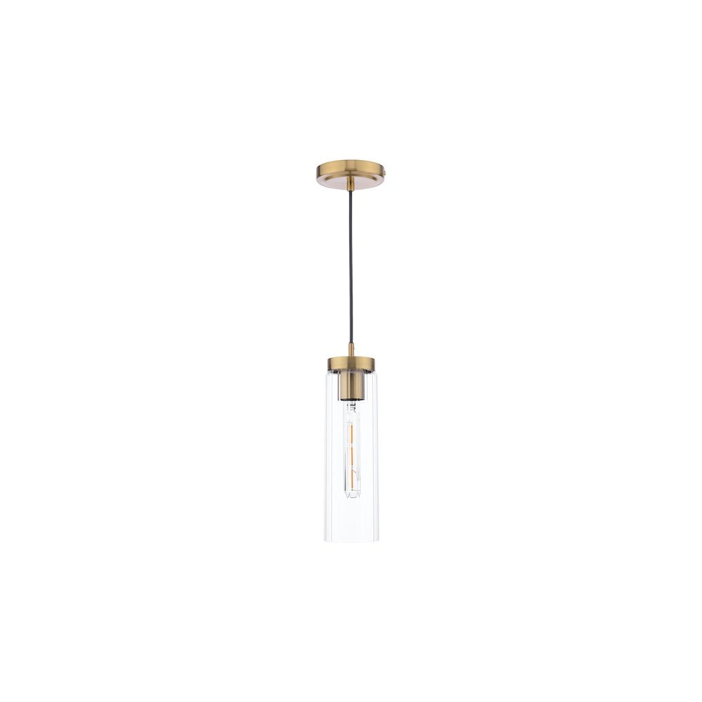 JOD0163 Jodelle Pendant Polished Bronze and Glass (S)