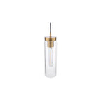 JOD0163 Jodelle Pendant Polished Bronze and Glass (S)
