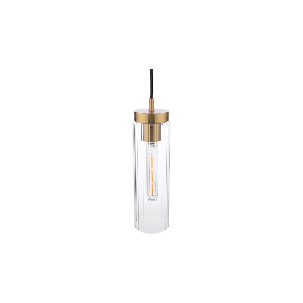 JOD0163 Jodelle Pendant Polished Bronze and Glass (S)