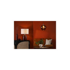 LEA4206 Leandra Dual Light Table Lamp Tortoiseshell Glass With Shade