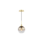 LYC8635 Lycia Pendant Polished Gold and Gold Ombre Glass