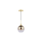 LYC8635 Lycia Pendant Polished Gold and Gold Ombre Glass