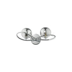 LYS0950 Lysandra 2 Light Wall Light Polished Chrome and Smoked Glass