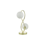 LYS4235 Lysandra 2 Light Table Lamp Polished Gold and Opal Glass