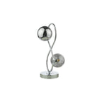 LYS4250 Lysandra 2 Light Table Lamp Polished Chrome and Smoked Glass