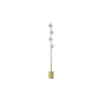 Lysandra 4 Light Floor  Lamp Polished Gold and Opal Glass
