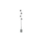 LYS4950 Lysandra 4 Light Floor Lamp Polished Chrome and Smoked Glass