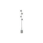 LYS4950 Lysandra 4 Light Floor Lamp Polished Chrome and Smoked Glass