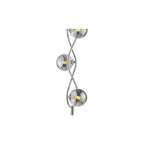 LYS4950 Lysandra 4 Light Floor Lamp Polished Chrome and Smoked Glass