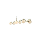 LYS6235 Lysandra 6 Light Bar Pendant Polished Gold and Opal Glass