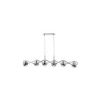 LYS6250 Lysandra 6 Light Bar Pendant Polished Chrome and Smoked Glass