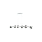 LYS6250 Lysandra 6 Light Bar Pendant Polished Chrome and Smoked Glass