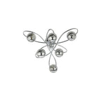 LYS6450 Lysandra 6 Light Semi-Flush Polished Chrome and Smoked Glass