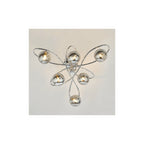 LYS6450 Lysandra 6 Light Semi-Flush Polished Chrome and Smoked Glass