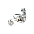 LYS6450 Lysandra 6 Light Semi-Flush Polished Chrome and Smoked Glass